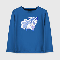 Лонгслив хлопковый детский Снежный покемон, цвет: синий