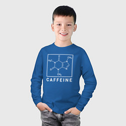 Лонгслив хлопковый детский Структура Кофеина, цвет: синий — фото 2
