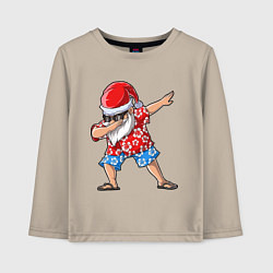 Лонгслив хлопковый детский Santa Dab, цвет: миндальный