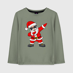 Лонгслив хлопковый детский Dabing Santa, цвет: авокадо