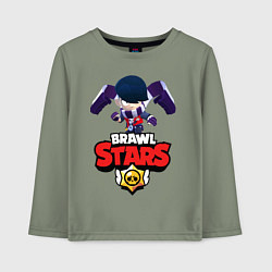 Детский лонгслив Brawl Stars Эдгар