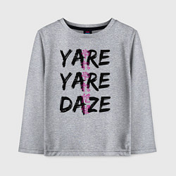 Детский лонгслив YARE YARE DAZE