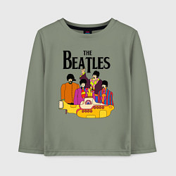 Лонгслив хлопковый детский THE BEATLES, цвет: авокадо