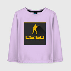 Лонгслив хлопковый детский CS GO Z, цвет: лаванда