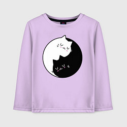 Детский лонгслив Yin and Yang cats