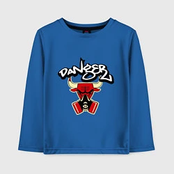 Лонгслив хлопковый детский Danger Chicago Bulls, цвет: синий