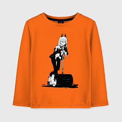 Детский лонгслив Человек бензопила Пауэр