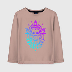 Лонгслив хлопковый детский HOLLOW KNIGHT ХОЛЛОУ НАЙТ, цвет: пыльно-розовый