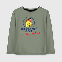Лонгслив хлопковый детский CLUCKIN BELL GTA, цвет: авокадо