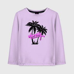 Лонгслив хлопковый детский GTA Vice City, цвет: лаванда