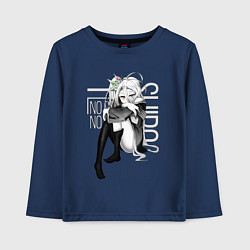 Лонгслив хлопковый детский No Game No Life, цвет: тёмно-синий