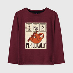 Детский лонгслив I Nap Periodically