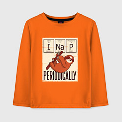 Детский лонгслив I Nap Periodically