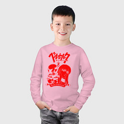 Лонгслив хлопковый детский BERSERK БЕРСЕРК, цвет: светло-розовый — фото 2