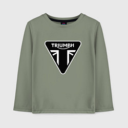 Лонгслив хлопковый детский Triumph Мото Лого Z, цвет: авокадо