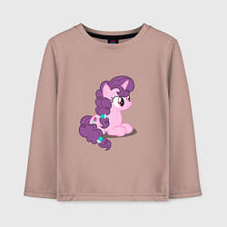 Лонгслив хлопковый детский Pony Pink Mammal Purple - Litt, цвет: пыльно-розовый