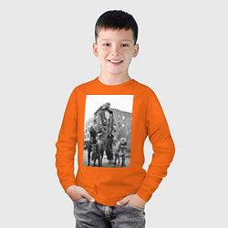 Лонгслив хлопковый детский Рэпер DMX, цвет: оранжевый — фото 2