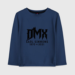 Лонгслив хлопковый детский DMX King, цвет: тёмно-синий