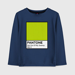 Лонгслив хлопковый детский Shrek: Pantone Color, цвет: тёмно-синий