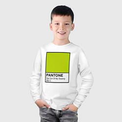 Лонгслив хлопковый детский Shrek: Pantone Color, цвет: белый — фото 2