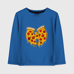 Лонгслив хлопковый детский Wu-Tang Pizza, цвет: синий