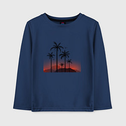 Детский лонгслив Palm tree