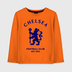 Лонгслив хлопковый детский Chelsea Est. 1905, цвет: оранжевый