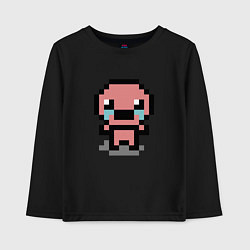 Лонгслив хлопковый детский Pixel isaac, цвет: черный