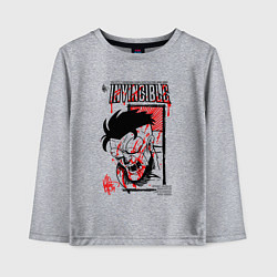 Лонгслив хлопковый детский НЕУЯЗВИМЫЙ INVINCIBLE, цвет: меланж