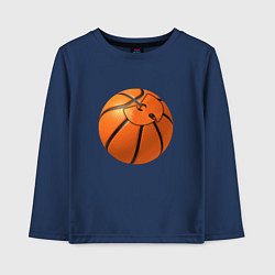 Лонгслив хлопковый детский Basketball Wu-Tang, цвет: тёмно-синий