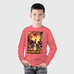 Лонгслив хлопковый детский Иосиф Сид FarCry, цвет: коралловый — фото 2