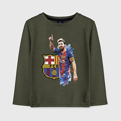 Детский лонгслив Lionel Messi Barcelona Argentina!