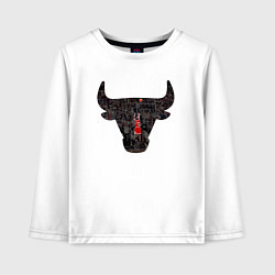 Лонгслив хлопковый детский Bulls - Jordan, цвет: белый