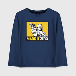 Лонгслив хлопковый детский Mark It Zero Большой Лебовски, цвет: тёмно-синий