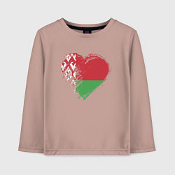 Детский лонгслив Сердце Беларуси