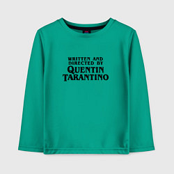 Лонгслив хлопковый детский Quentin Tarantino, цвет: зеленый