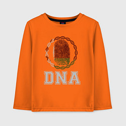 Лонгслив хлопковый детский Беларусь в ДНК, цвет: оранжевый