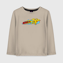 Лонгслив хлопковый детский Eagle Орел, цвет: миндальный