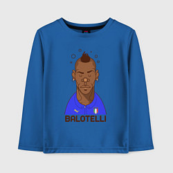 Лонгслив хлопковый детский Balotelli, цвет: синий