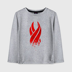 Лонгслив хлопковый детский DEAD SPACE ОБЕЛИСК, цвет: меланж