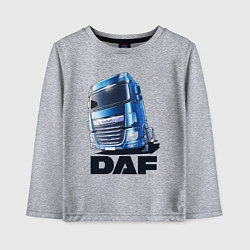 Лонгслив хлопковый детский Daf Truck, цвет: меланж