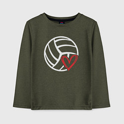 Детский лонгслив Love Volleyball