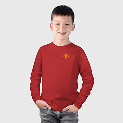 Лонгслив хлопковый детский Форма Криштиану Роналдо, цвет: красный — фото 2