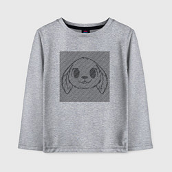 Лонгслив хлопковый детский Rabbit illusion, цвет: меланж