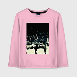 Лонгслив хлопковый детский Крик, цвет: светло-розовый