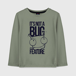 Детский лонгслив Человечек с рожками