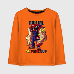 Лонгслив хлопковый детский Big Mario, цвет: оранжевый