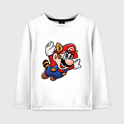 Лонгслив хлопковый детский Mario bros 3, цвет: белый