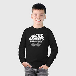 Лонгслив хлопковый детский Arctic Monkeys, группа, цвет: черный — фото 2