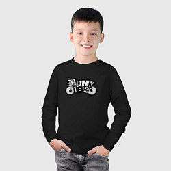 Лонгслив хлопковый детский Blink 182 лого, цвет: черный — фото 2